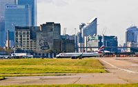 London City Airport, London, England United Kingdom (EGLC) - British Airways was the third to land on 27 this Sunday (LCY). - by Phil R Hamar