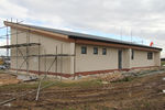 X5FB Airport - A work in progress! Fishburn Airfield's new clubhouse. March 2014. - by Malcolm Clarke