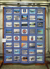 Richmond International Airport (RIC) - RIC, Virginia Aviation Museum, Virginia Air National Guard Quilt. Photo by Kenneth W. Keeton 1-29-2010. - by Kenneth W. Keeton