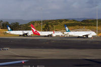 Auckland International Airport, Auckland New Zealand (NZAA) - Trans-Tasman rivals in the morning sun - by Micha Lueck
