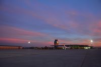 Graz Airport, Graz Austria (LOWG) - Sunset at Lowg - by Paul H