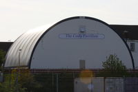 Farnborough Airfield Airport, Farnborough, England United Kingdom (EGLF) - The Cody Pavillion which houses the Cody 1A replica at the FAST Museum - by Chris Hall