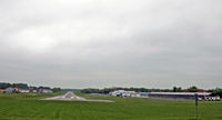 Carlisle Airport (N94) - Panoramic view of the airport, looking west, at the threshold of the main runway. - by Daniel L. Berek