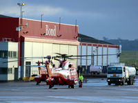 Aberdeen Airport, Aberdeen, Scotland United Kingdom (EGPD) - Bond Helicopter hangar at Aberdeen EGPD - by Clive Pattle