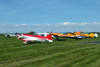 Sleap Airfield - competetors in the BAeA Golding-Barrett & Duxford Trophies at Sleap - by Chris Hall