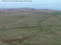 0000 Airport - The Airstrip on Lundy Island. The width is marked with white painted stones. 99% of the time a strong westerly blows and here you are looking East. The other white objects are sheep! Approach very carefully. Lundy is 11 miles off North Devon Coast. - by BobH