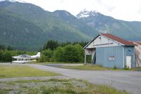 Squamish Airport - Hangar of Blacktuskhelicopters at Squamish Airport - by Jack Poelstra