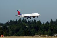 Seattle-tacoma International Airport (SEA) - Delta Embraer landing in Seattle - by metricbolt
