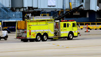Chicago O'hare International Airport (ORD) - fire truck 10 O'Hare - by Ronald Barker