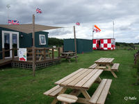 X3CX Airport - Luvverly All-Day Breakfast at X3CX - very pleasant viewing of the field. - by Clive Pattle