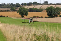 X5FB Airport - G-BVJX lifts off from two sixat Fishburn Airfield Aug 24 2014 - by Malcolm Clarke