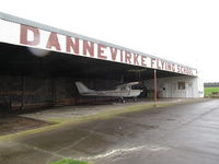 Dannevirke Aerodrome - The only plane visible was ZK-DAL in the only open hangar at this lower north island strip - by magnaman