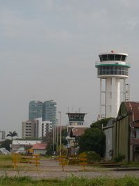 El Trompillo Airport, Santa Cruz Bolivia (SLET) - The new control tower and the old one still functioning - by confauna
