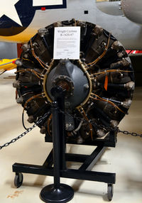 Addison Airport (ADS) - wright Cyclone R-1820-97 engine - by Ronald Barker