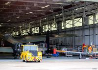 RAF Coningsby Airport, Coningsby, England United Kingdom (EGXC) - A view inside the Battle of Britain Memorial Flight (BBMF) hangar at RAF Coningsby - by Clive Pattle