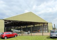 RAF Coningsby Airport, Coningsby, England United Kingdom (EGXC) - The BBMF hangar at RAF Coningsby - by Clive Pattle