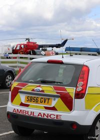 Perth Airport (Scotland), Perth, Scotland United Kingdom (EGPT) - Bond Helicopters operate the Scottish Air Ambulance from Perth - by Clive Pattle
