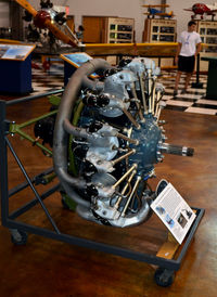 Dallas Love Field Airport (DAL) - PW R-986 Wasp Jr radial engine Frontiers of Flight Museum DAL - by Ronald Barker