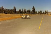 Alpine County Airport (M45) - N89364 at Alpine County in 1989. View is to the north and toward Reno. - by S B J