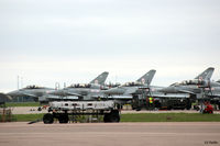 RAF Coningsby Airport, Coningsby, England United Kingdom (EGXC) - 29 R Sqn apron line-up at RAF Coningsby - by Clive Pattle