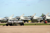RAF Coningsby Airport, Coningsby, England United Kingdom (EGXC) - Apron line-up at RAF Coningsby - by Clive Pattle