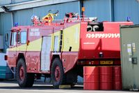 Perth Airport (Scotland), Perth, Scotland United Kingdom (EGPT) - Fire and Rescue tender at Perth EGPT - by Clive Pattle