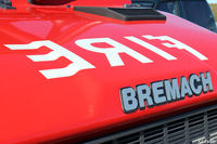 SFAL Airport - A close-up of the front of the Bremach Fire Tender at Port Stanley SFAL - by Clive Pattle