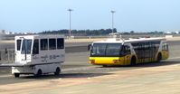 Faro Airport, Faro Portugal (LPFR) - The white vehicle is used for wheelchairs and passengers with mobility issues - by Guitarist