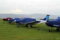 Dundee Airport, Dundee, Scotland United Kingdom (EGPN) - A line-up of PA-28's of Tayside Aviation at Dundee Riverside, wrapped in their protection for winter. - by Clive Pattle