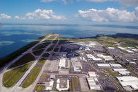 Auckland International Airport, Auckland New Zealand (NZAA) - Enormous amount of aircraft in this photo (taken from DC-3 ZK-DAK) - by Micha Lueck