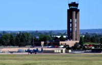 City Of Colorado Springs Municipal Airport (COS) - A-10 taxi by tower COS - by Ronald Barker