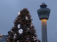 Amsterdam Schiphol Airport, Haarlemmermeer, near Amsterdam Netherlands (EHAM) - Christmas tower - by Jean Goubet-FRENCHSKY