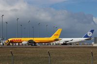 Leipzig/Halle Airport, Leipzig/Halle Germany (EDDP) - View from DHL fuel station to apron 5..... - by Holger Zengler
