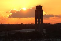 Fort Lauderdale/hollywood International Airport (FLL) - Tower at Sunset - by Florida Metal