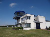 Bielefeld Airport, Bielefeld, North Rhine-Westphalia Germany (EDLI) - Airport office and tower of Bielefeld airport - by Jack Poelstra