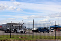 Dundee Airport, Dundee, Scotland United Kingdom (EGPN) - Through the fence at ramp operations at Dundee Riverside airport (EGPN). Aircraft is a Dornier 328 G-BZOG of Flybe/Loganair operating the scheduled Dundee to London Stansted (EGSS) service. - by Clive Pattle