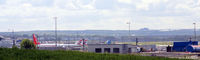 Edinburgh Airport, Edinburgh, Scotland United Kingdom (EGPH) - A panoramic view, facing south, of Edinburgh EGPH. - by Clive Pattle