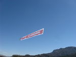 Santa Paula Airport (SZP) - Banner tow drop sequence on Rwy 22L - by Doug Robertson
