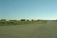 Haigh Field Airport (O37) - View to the south at the end of runway 15 at Orland airport.. - by S B J