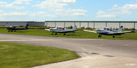 Sherburn-in-Elmet Airfield Airport, Sherburn-in-Elmet, England United Kingdom (EGCJ) - A line-up of based aircraft at Sherburn - by Clive Pattle