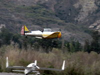 Santa Paula Airport (SZP) - Condor Squadron high speed flour bomb run at riverbed target, Commemorating 7 Dec. 1941 attack on Pearl Harbor. - by Doug Robertson