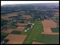 Suarlee Airport, Namur Belgium (EBNM) - Aerial view : 2 grass runways - 06R/24L for motorized aircraft and 06L/24R for non-motorized aircraft or TMG. Look-out for skydivers & paradropping aircraft!  - by Website 