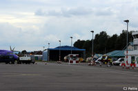 Dundee Airport, Dundee, Scotland United Kingdom (EGPN) - Apron view facing west at Dundee Riverside Airport EGPN - by Clive Pattle