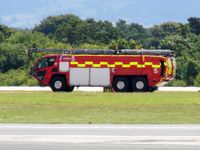 Manchester Airport, Manchester, England United Kingdom (EGCC) - Fire engine 5 at Manchester - by Guitarist