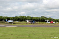 X5ES Airport - Parked GA aircraft on west side of airfield at Eshott X5ES - by Clive Pattle