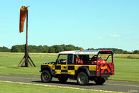Leicester Airport, Leicester, England United Kingdom (EGBG) - Fire/Rescue vehicle at Leicester EGBG - by Clive Pattle