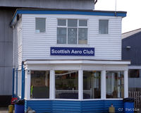 Perth Airport (Scotland), Perth, Scotland United Kingdom (EGPT) - The original control or watch tower at Perth,  now in use as the Clubhouse of the Scottish Aero Club.  Taken during the Heart of Scotland Airshow held at Perth (Scone) airfield EGPT - by Clive Pattle