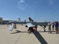 Point Mugu Nas (naval Base Ventura Co) Airport (NTD) - USAF General Atomics MQ-1 PREDATOR UAV, Rotax 914F Turbocharged 115 Hp pusher, max speed 135 Mph, can launch Hellfires and Stingers - by Doug Robertson