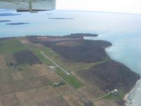 North Bass Island Airport (3X5) - Looking SW from 2000 ft. - by Bob Simmermon