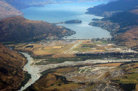 Queenstown Airport - Queenstown Frankton airport and Lake Wakatipu - by Micha Lueck